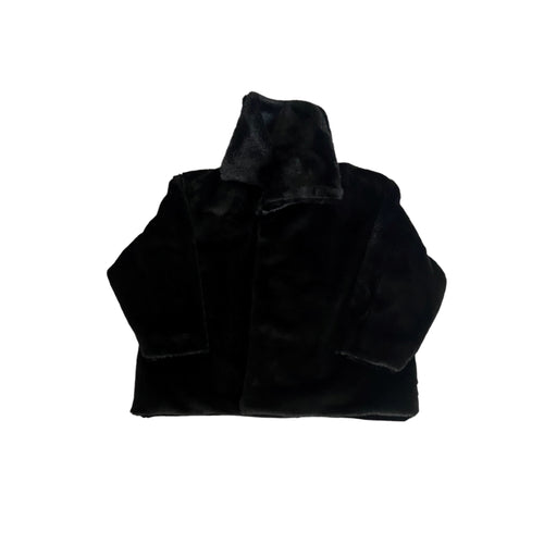 Black Faux Fur Coat