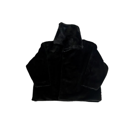 Black Faux Fur Coat